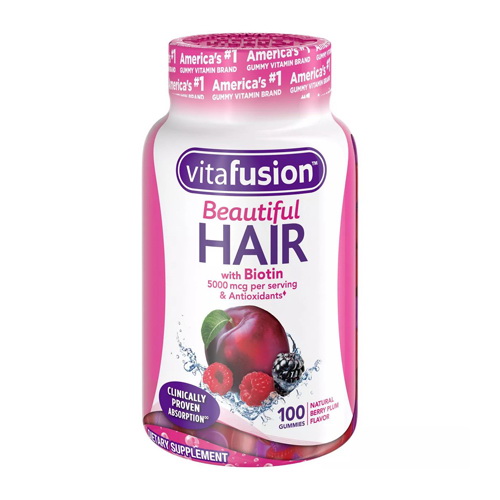 Vitafusion Beautiful Hair with Biotin Natural Berry Plum
