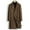 Coffee, variant on Wyobmus Mens Casual Trench Coat Slim Fit Notched Collar Long Jacket Overcoat Double Breasted Pea Coat Wih Pockets Olive Green