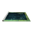 thumbnail image 2 of Ahgly Company Machine Washable Indoor Round Oriental Turquoise Blue Asian Inspired Area Rugs, 8' Round, 2 of 4