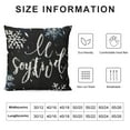thumbnail image 5 of Christmas Throw Pillow Covers Xmas Quote with White Black Linen Outdoor Winter Holiday Decorative Pillow Covers for Home Decor (), 5 of 5