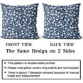 thumbnail image 2 of Vintage Flower Pillow Covers 20x20 Set of 2 Rustic Cute Small Floral Navy Blue Cream Decorative Throw Pillows Outdoor Pillowcase Farmhouse Velvet Cushion Case Decor for Home Sofa Couch Bed, 2 of 6