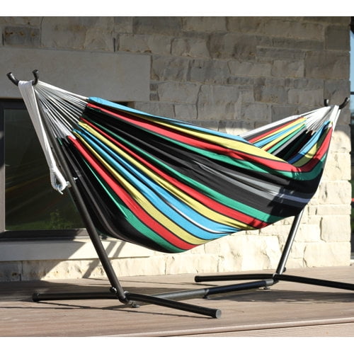Vivere's Double Hammock Combo with 9' Stand