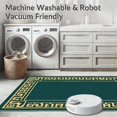 thumbnail image 5 of ODIKA 6'x9' Machine Washable Non-Slip Area Rug, Art Alphabet Tiles with Stylized Lettering and Accents High Traffic Rug, Green, 687892, 5 of 5