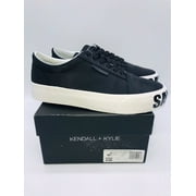 Kendall + Kylie Women's Max Lace Up Platform Sneakers- Black / White US 8.5M