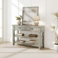 thumbnail image 2 of Kselythan 47.2" Entryway Table,Entryway Console Table with 2 Storage Drawers,3 Tier Industrial Metal Sofa Table,Modern Sofa Table with Storage Shelf,Hallway Table for Entry,Living Room, 2 of 9