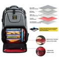thumbnail image 3 of 519 Fitness Meal Prep Backpack,Insulated Cooler Lunch Backpack for Adult Men and Women, Set of 3 Meal Containers,2 Ice Packs and Protein Shaker,Gray, 3 of 9