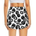 thumbnail image 4 of Goofa Hand Drawn Tomatoes Printed Women 2 in 1 Running Shorts,Quick Dry Athletic Workout Shorts,High Waisted Athletic Shorts with Liner Pockets-Small, 4 of 9