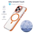 thumbnail image 5 of Dteck Magnetic Case for iPhone 16 Pro, Compatible with MagSafe, Shockproof Back Cover Crystal Clear Protective Phone Case for iPhone 16 Pro,Yellow, 5 of 6