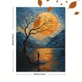 thumbnail image 3 of Qisvanset 12x16 Inch Framed Canvas Wall Art Psalm Verse Van Gogh Style Landscape Faith Home Wall Decor, 3 of 8