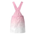 thumbnail image 5 of Curuila Toddler Girls Suspender Dress With Pocket Gradient Square Neck Sleeveless Summer Soft Comfortable Dresses Pink Size 12-13 Years, 5 of 7