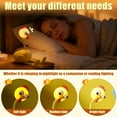 thumbnail image 5 of NUAHRHY Chicken Night Light, Shape Changeable Mini Chicken Night Light for Boy and Girl, 3 Level Adjustable for Bedroom Office Ornaments Decorations(White +Yellow), 5 of 10