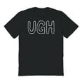 thumbnail image 1 of Ugh Humor Graphic Black Men's Cotton T-Shirt, 1 of 1