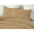 thumbnail image 3 of DNG Creations 5 Piece Diamond Ruffle Comforter 100% Egyptian Cotton, 800TC - Solid Taupe Colour - Super Soft 550 GSM All Season ( Oversized Queen - Size ), 3 of 6