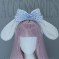 thumbnail image 5 of Niñas Lindas Orejas de conejo Bowknot Diadema Mucama Diadema Accesorios de disfraces Adepaton BST2001789-2, 5 of 5