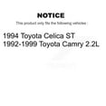 thumbnail image 2 of CMX Front Rear Ceramic Brake Pads Kit for Car Toyota Camry Celica KCX-100021, 2 of 9