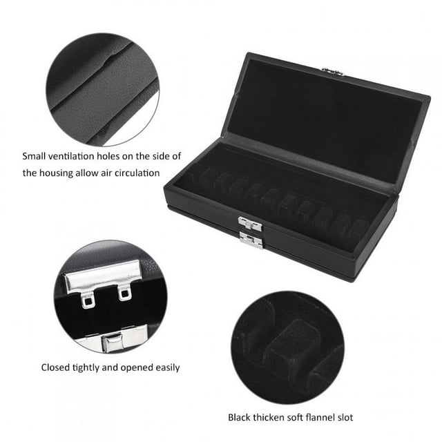 Hilitand Wooden 2-layer Reed Case, Small Ventilation Holes Practical Musical Instrument Accessories, For Instrument Lovers Beginner