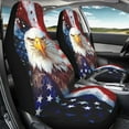 thumbnail image 4 of Binienty 4 Piece Car Seat Covers Full Set American Flag Bald Eagle Car Seat Covers Front And Back Patriotic Automotive Interior Set for Truck SUV Sedan Highback Carseat Cover Accessories, 4 of 7