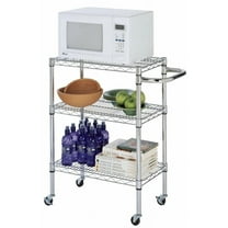 14" Deep x 48" Wide x 39" High Chrome Kitchen Cart