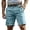 Sky Blue, variant on EYNMVR Men's Flex Casual Cargo Shorts, Lightweight Water Resistant Golf Shorts, Stretch Work Shorts with Multi-Pocket