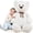 white-2, variant on MaoGoLan 51" Giant Teddy Bear with Big Footprints Plush Stuffed Animals Stuffed Bear Toys