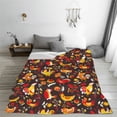 thumbnail image 5 of Bingfone Roosters Print Flannel Fleece Blanket Throw Blanket for Bed,Sofa,Couch,Travel,Camping(80"x60" ), 5 of 8