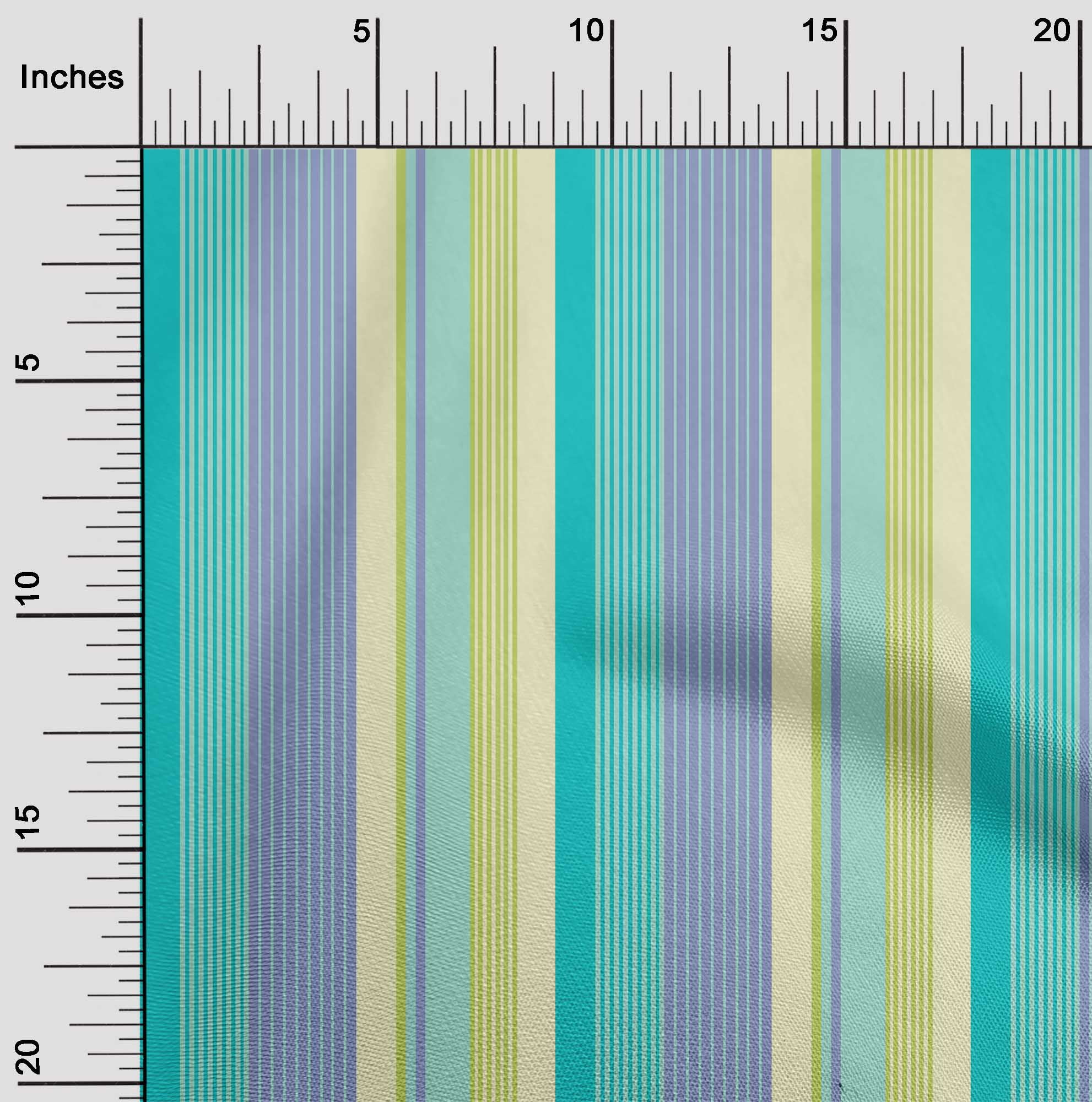 Girl Multicolor Stripe Print Cotton Dress