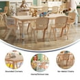 thumbnail image 5 of Flash Furniture Emmy 24"W x 48"L Rectangular Natural Plastic Height Adjustable Activity Table Set with 6 Chairs, 5 of 12