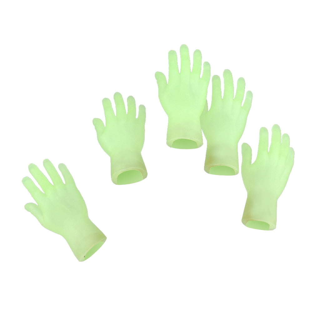 2Pcs Silicone Simulation Hand Funny Left Right Hands Finger Toy Sleeve X6A1 