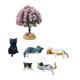 thumbnail image 1 of Figuras de gatito durmiendo para decoración de salpicadero de coche, diseño de gato, para parabrisas y consola, bonitos adornos de PVC, accesorio seguro y adorable para el interior del coche., 1 of 8