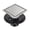 Silver_4 inches, variant on lanema Multifunction 4 Inch Bathroom Floor Drain Steel Square designings Floor Drain Simple Debris Removal Detachable Strainer Basket