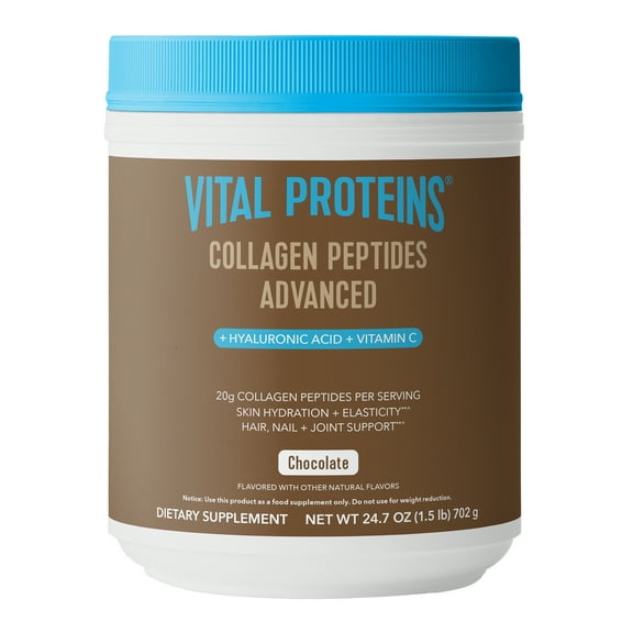 Vital Proteins Advanced Collagen Peptides, Chocolate Flavor Powder, 24.7oz