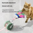 thumbnail image 4 of Interactive Cat Toys Automatic 2.75 X 2 Inch Moving Pet Play Ball with Feather Mouse Tail Electric Cat Toys for Indoor Cats Self Play Entertainment Pink 1 Pack, 4 of 4
