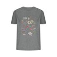 thumbnail image 1 of Camisetas de Verano de Mujer Pequeña Flor Impresa Cuello Redondo Manga Corta Superior, Verano Superior de las Mujeres, 1 of 8