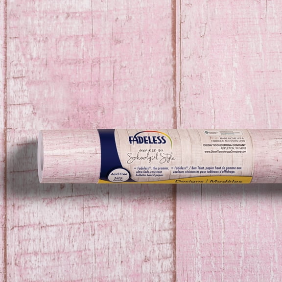 Fadeless Schoolgirl Style Bulletin Board Paper, 48" x 50', Southern Charm in Pink