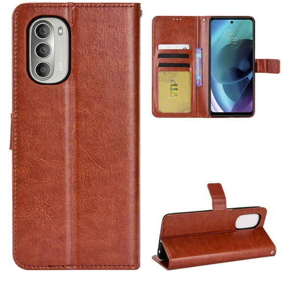 [PST] Motorola Moto G Stylus 5G 2022 Wallet Case, Leather Magnetic Card Slot Wallet Folio Flip Case Cover