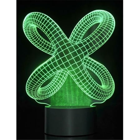t Optical Illusion 3D Crisscross Rings Lighting