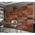 thumbnail image 6 of Tiptophomedecor Background & Patterns Wallpaper Wall Mural - Modern Big Red Bricks, 6 of 7