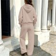 thumbnail image 7 of sususu Girls Letter Hoodie And Pants Set Casual For Everyday Wear, 7 of 7