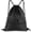 Black, Ordinary, variant on Drawstring Backpack Bag, Waterproof Draw String Back Sack with Zip Pocket, Gym Drawstring Bags Swim Bag for Men Women