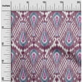 thumbnail image 1 of oneOone Silk Tabby Fabric Big Motif Ikat Decor Fabric Printed BTY 42 Inch Wide, 1 of 4
