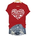 thumbnail image 5 of TOWED22 American Flag Shirts for Women: USA Flag Graphic Tee 4th July T Shirt Blouse Tops(Red,XXXL), 5 of 7