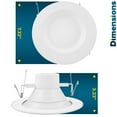 thumbnail image 3 of Sunperian 5/6 inch Recessed Lighting LED Can Light 5 Color Options 14W=90W 1100 Lumens Dimmable Wet Rated IC Rated 12-Pack, 3 of 7