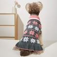thumbnail image 3 of Winter Warm Pet Cat and Dog Sweater - Star Pattern Knitted High Neck Pullover  Cold Weather Pet Coat  Suitable for Small and Medium-sized Dogs, 3 of 6