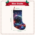 thumbnail image 3 of Lsque Outer Space Floating Numbers And Letters Pattern 18 Inch Christmas Stockings, Festive Holiday Stocking for Christmas Decorations Holiday Decor, 3 of 8