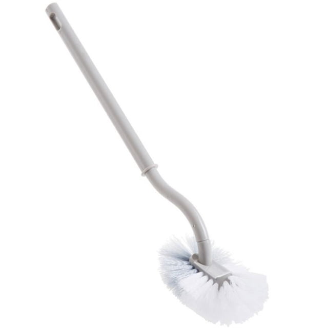 Cepillo Para Inodoro, Cepillo De Limpieza Curvo De Plástico Con Mango Largo Antideslizante, Fuerte Descontaminación Y Diseño Colgante Para Una Limpieza Rápida, Ideal,Vsgery