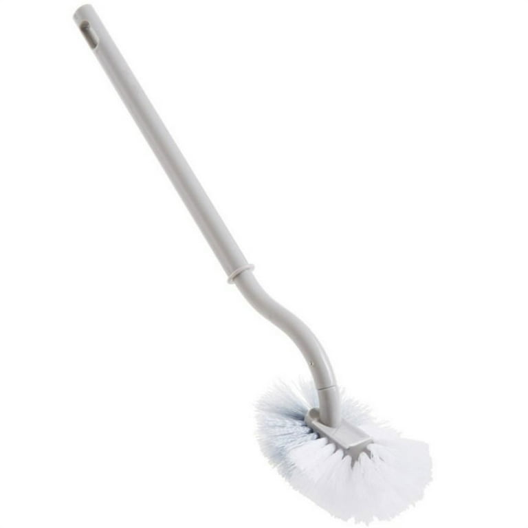 Kokovifyves Cleaning Supplies Curved Toilet Brush Plastic Long Antislip Grip Handle Toilet Cleaning Brushes Strong Decontamination Hanging Portable