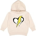 thumbnail image 2 of Inktastic Lightning Bolt Heart Toddler Hoodie, 2 of 4