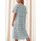 thumbnail image 2 of Camisón Con Diseno Floral Frescos Pijama Verano Mujer, 2 of 8