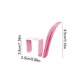 thumbnail image 3 of Qocolhg Shoe Hanger, Hanging Shoe Organizer, Balcony Drying Shoe Rack Gods Avert Theft Window Guardrail Rod Window Drying Rack Window Window Sill Outdoor Drying Sandals Racks, Pink, 3 of 6