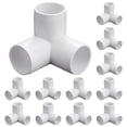thumbnail image 1 of Accesorios de PVC de 3 vías, 1 pulgada, aptos para muebles, paquete de 12 unidades, 1 of 7